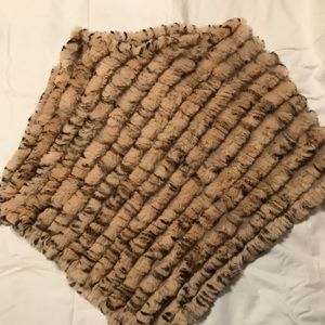 Gorgeous authentic fur poncho